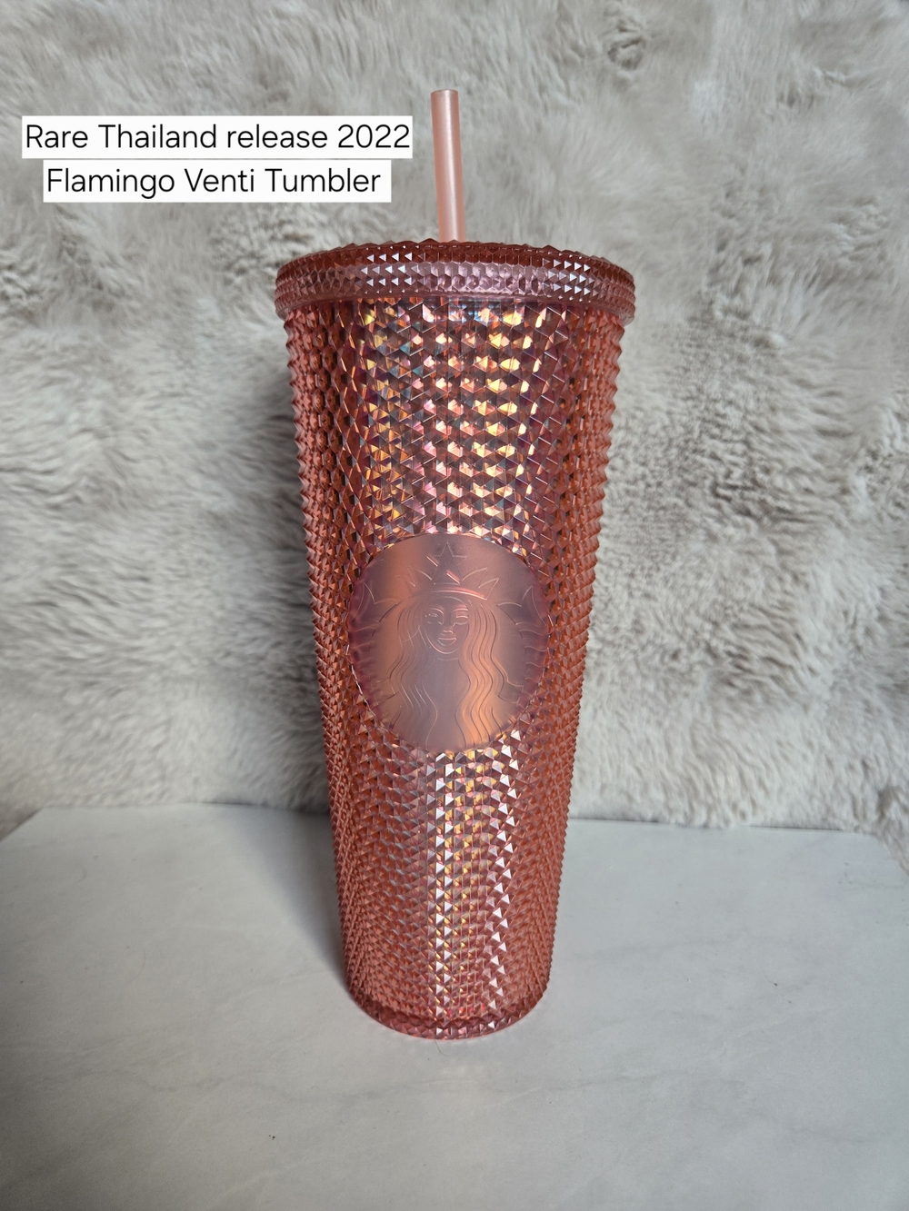 Starbucks 24oz Flamingo Pink Venti Studded Tumbler
